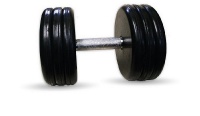 гантель классик с вращающейся ручкой хром 32 кг mb barbell mb-fdbem-b32