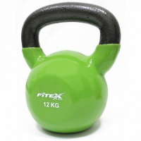 гиря в виниловой оболочке 12 кг fitex pro