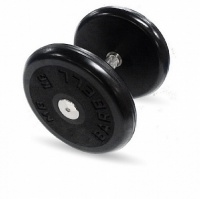 гантель классик с вращающейся ручкой хром 15 кг mb barbell mb-fdbem-b15