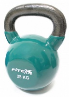 гиря в виниловой оболочке 28 кг fitex pro