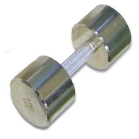 гантель хромированная mb barbell, 9 кг