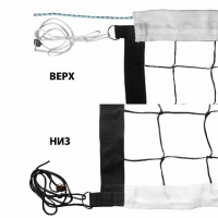 сетка волейбольная fs№8 профессиональная, без бок. вставок, кевларовый трос, черная