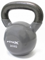 гиря в виниловой оболочке 24 кг fitex pro