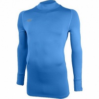 терморубашка umbro crew base layer cold дл. рукав, воротн. (bx5) голуб/бел.