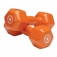 гантель в виниловой оболочке body solid 4.5 кг bstvd10