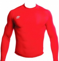 терморубашка umbro baselayer jersey ls мужская (0r1) оран/бел.