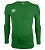 футболка тренировочная umbro fw ls crew baselayr с длинным рукавом (017) зеленая